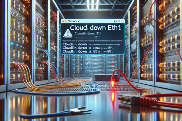 cloudlin down eth1